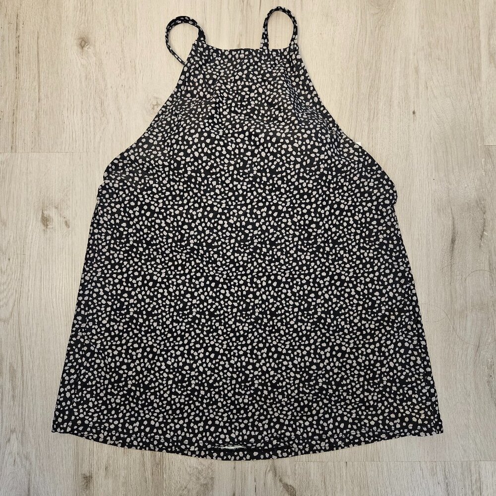 Kona Sol Black White Dot High-Neck Small Tankini Top - Picture 4 of 9
